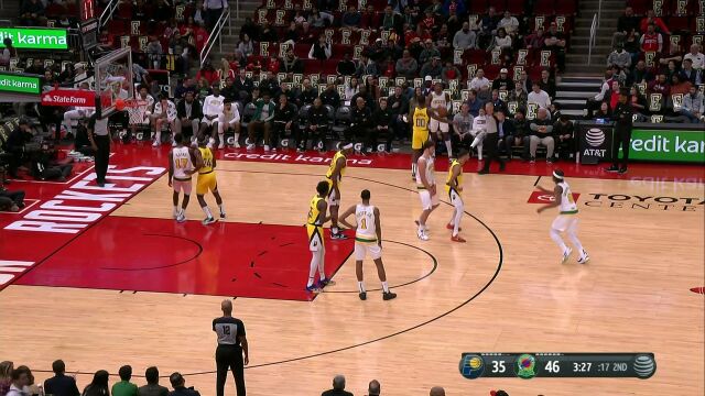 NBA常规赛：步行者vs火箭英文原声全场回放