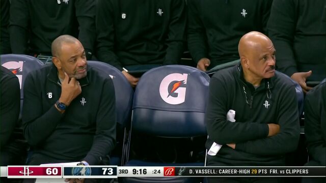 NBA常规赛：火箭vs森林狼英文原声全场回放