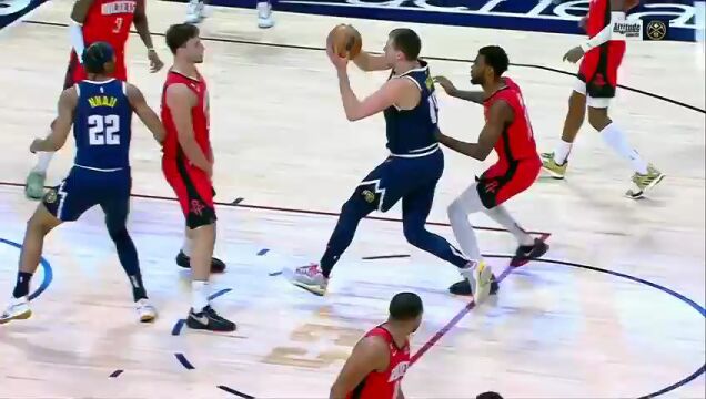 NBA常规赛：火箭vs掘金第2节英文原声回放