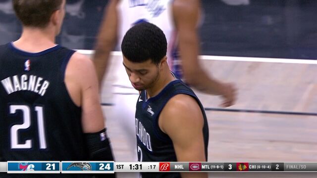 NBA常规赛：费城vs魔术英文原声全场回放