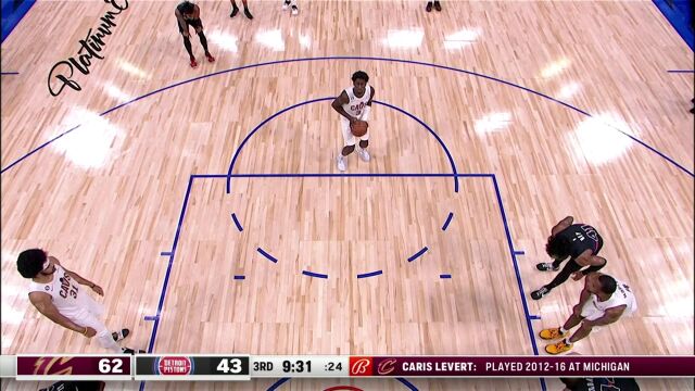 NBA常规赛：骑士vs活塞第3节中文解说回放