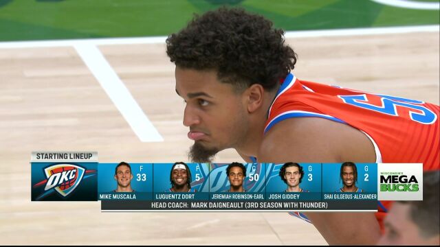 NBA常规赛：雷霆vs雄鹿原声解说全场回放