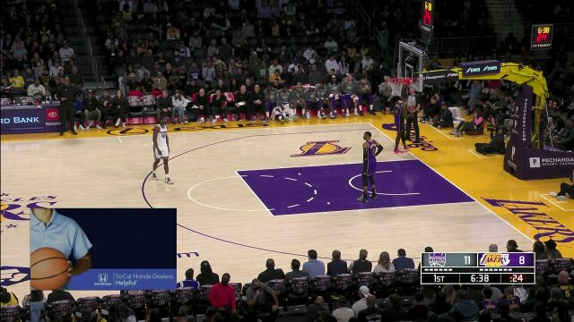 NBA常规赛：国王vs湖人原声解说全场回放