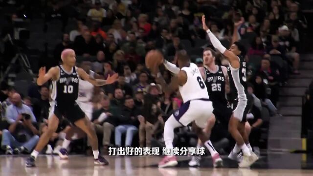  NBA常规赛：马刺vs雷霆第4节中文解说回放