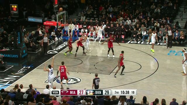 NBA常规赛：热火vs篮网英文原声全场回放
