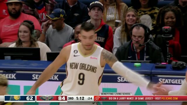 NBA常规赛：步行者vs鹈鹕中文解说全场回放