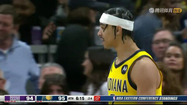 国王vs步行者英文原声全场回放