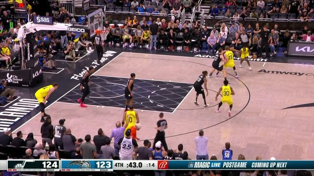 内线优势尤为明显 凯斯勒马尔卡宁连取4分锁定胜局