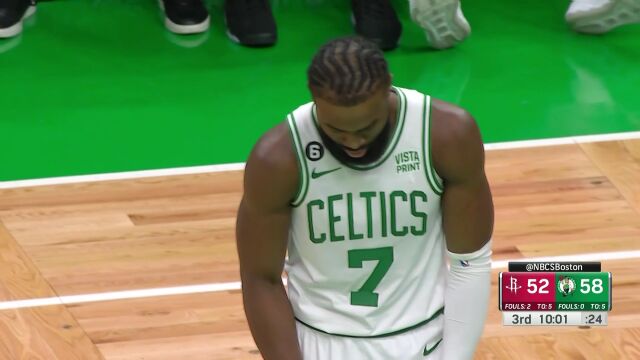 NBA常规赛：火箭vs凯尔特人第3节英文原声回放
