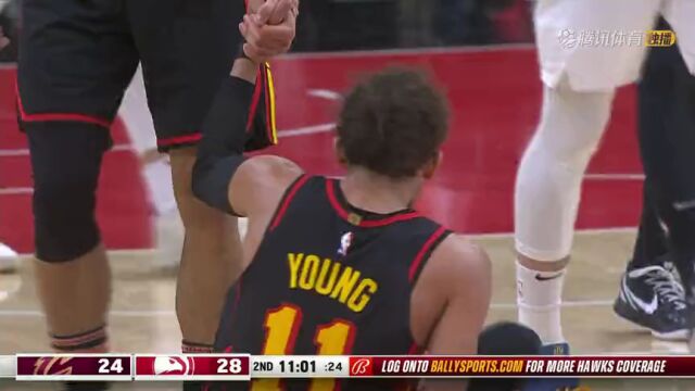 NBA常规赛：骑士vs老鹰第2节中文解说回放