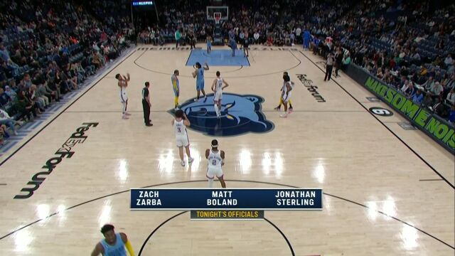 NBA常规赛：雷霆vs灰熊第1节英文解说回放