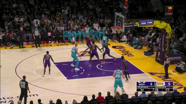 黄蜂vs湖人英文原声全场回放