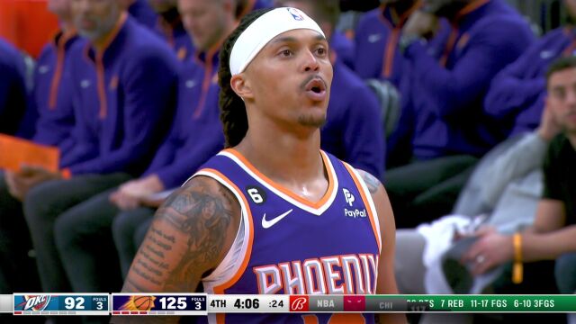 NBA常规赛：雷霆vs太阳第4节中文解说回放