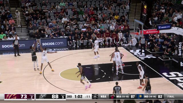 骑士vs马刺精华回放 马刺险胜骑士迎3连胜