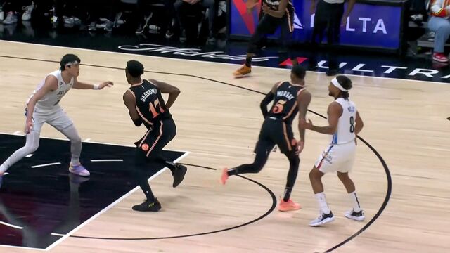 水阀一开始不可挡！奥孔古大步流星单手劈扣势大力沉