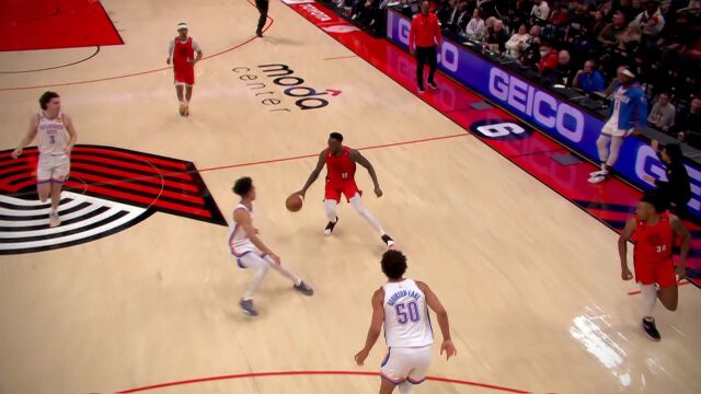 就是自己干 利特尔单臂劈扣技惊四座