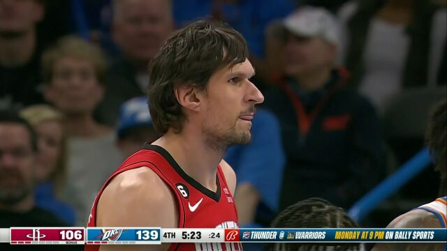 NBA常规赛：火箭vs雷霆第4节英文原声回放
