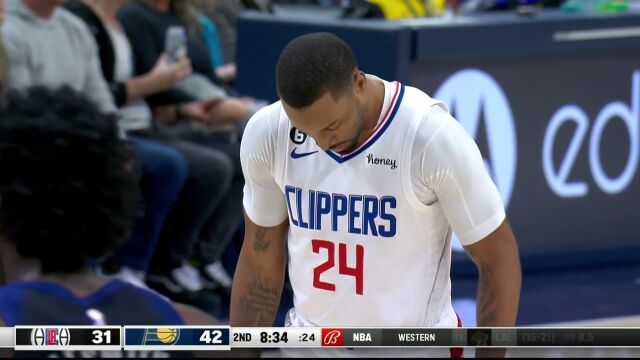  NBA常规赛：快船vs步行者中文解说全场回放