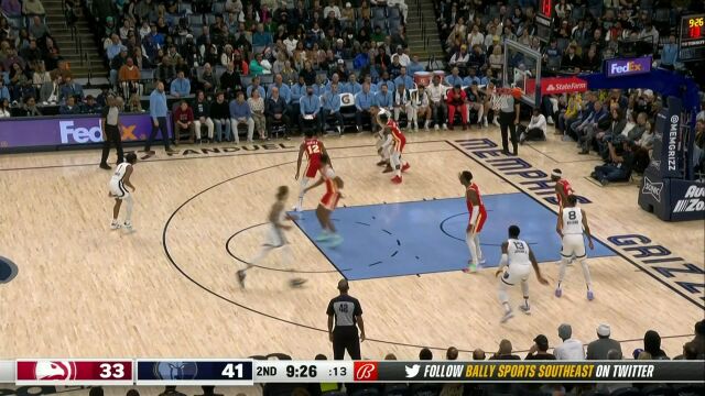 老鹰vs灰熊第2节英文原声回放