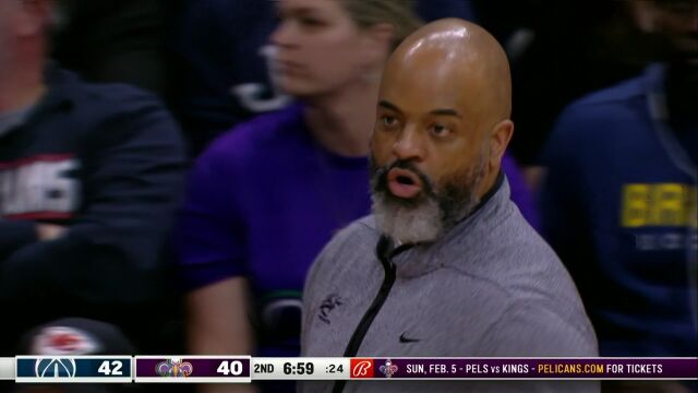 NBA常规赛：奇才vs鹈鹕第2节英文原声回放