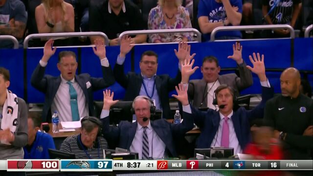 NBA常规赛：开拓者vs魔术英文原声全场回放