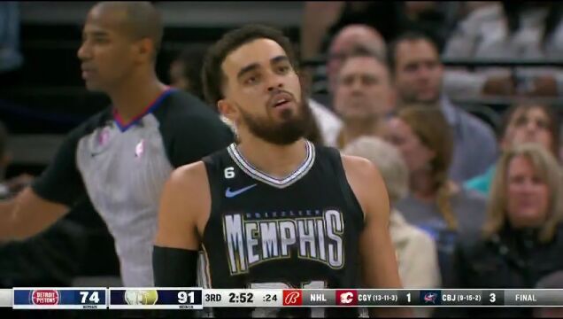 NBA常规赛：活塞vs灰熊第3节中文解说回放