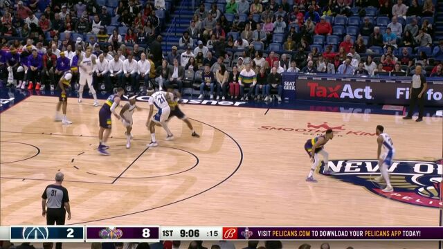 奇才113-103鹈鹕 奇才7人上双送鹈鹕7连败