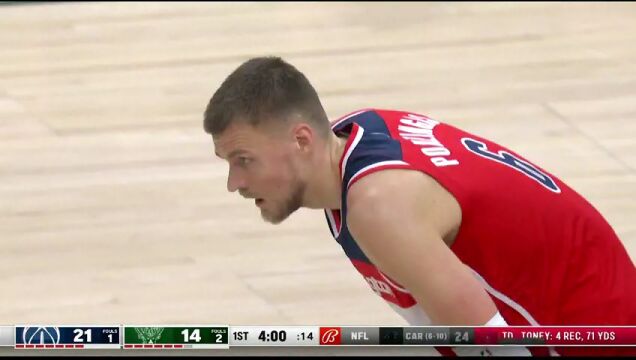 NBA常规赛：奇才vs雄鹿中文解说全场回放