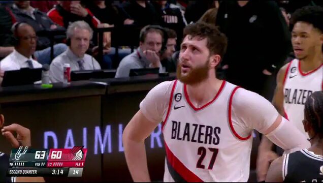 NBA常规赛：马刺vs开拓者中文解说全场回放