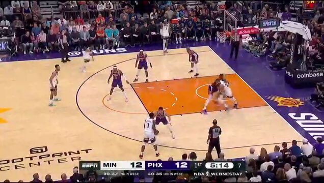 NBA常规赛：森林狼vs太阳中文解说全场回放