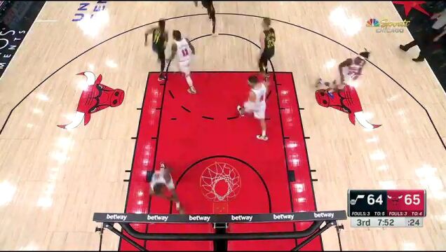 NBA常规赛：爵士vs公牛第3节中文解说回放