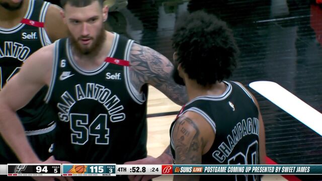 NBA常规赛：马刺vs太阳第4节中文解说回放