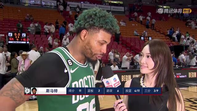 前方记者孟超赛后采访斯玛特：“千万不要让我们赢！”