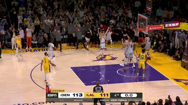 无冕之王的高光时刻 戈登关键时刻封盖詹姆斯横扫湖人