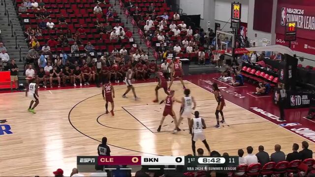 NBA夏季联赛：骑士vs篮网第1节中文解说回放