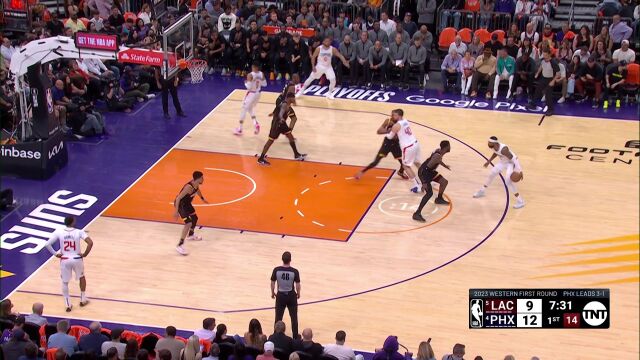 快船vs太阳第1节英文原声回放