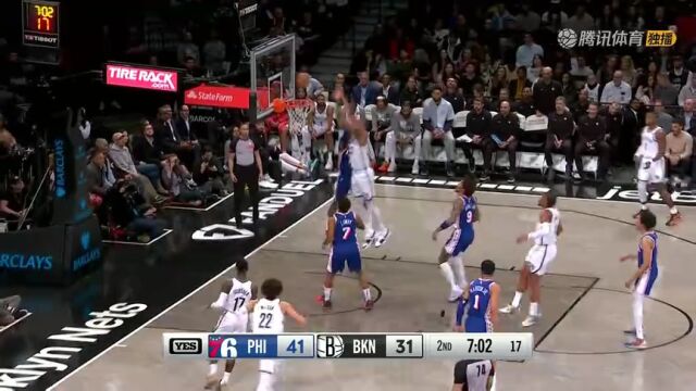 NBA常规赛：76人vs篮网中文解说全场回放