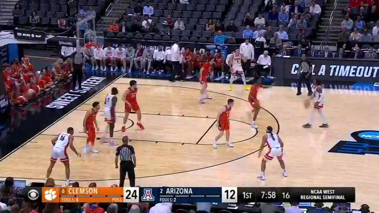 NCAA:克莱姆森大学vs亚利桑那大学上半场中文解说回放