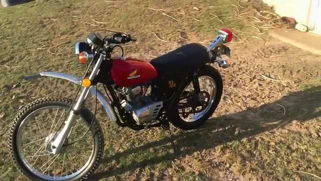 中国越野摩托车的蓝本超级经典小排量越野摩托车HONDA XL 125