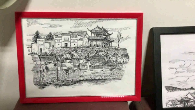 市民作画20年,用钢笔画记录武汉“变身”