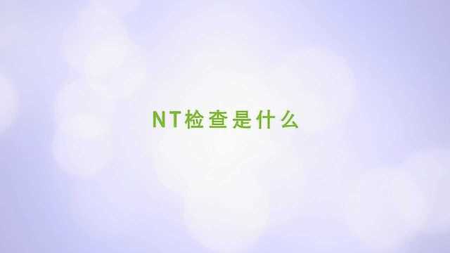 专家讲解产检nt是检查什么