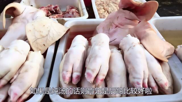 买猪蹄时,是前蹄好还是后蹄好?看了视频终于明白了,以后不乱买了