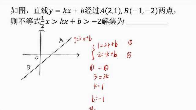 八年级数学,初二一次函数与不等式,期末压轴题