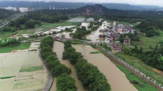 汝城多地涨水受灾