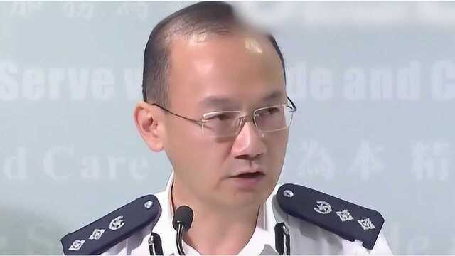 港警:暴力示威者攻击警员,警方警告无效后发催泪烟