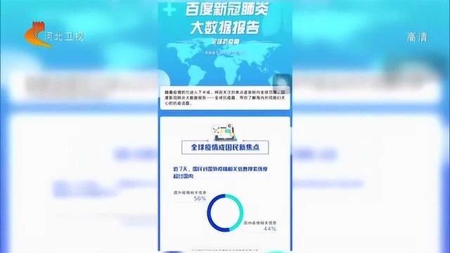 国内网民对国外疫情相关信息搜索热度占比超过国内