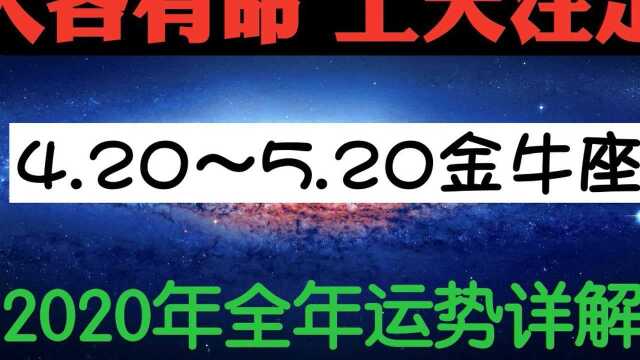 金牛座2020年全年运势详解