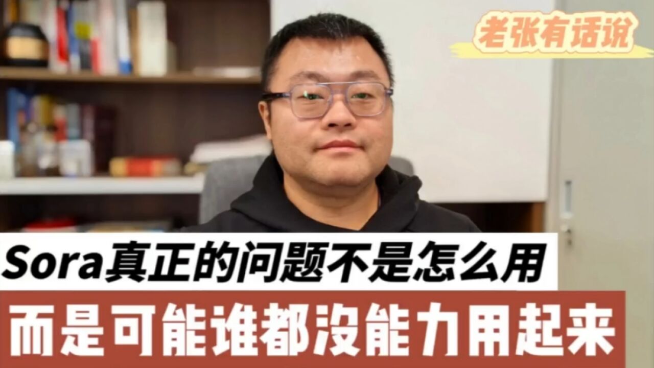 Sora真正问题不是怎么用,而是可能谁都没能力用起来