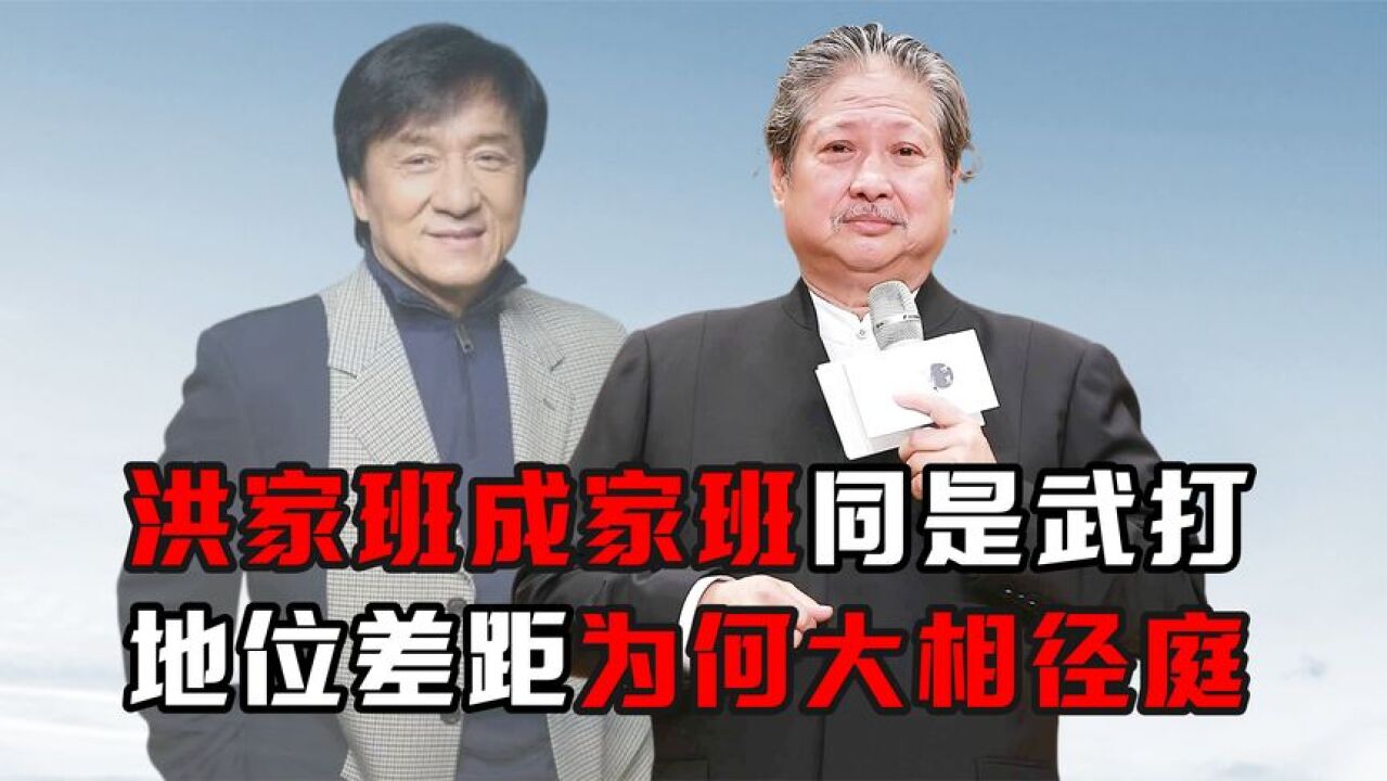 同是武打班底,将洪家班与成家班一对比,差距却立马就出来了?