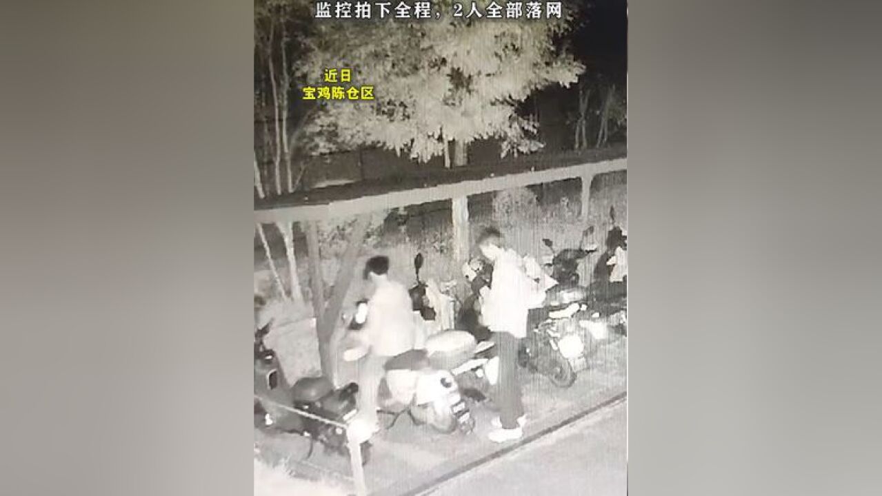 盗窃电动车,2人被抓获